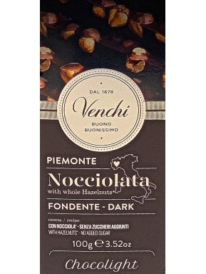 Tavoletta Cioccolato Fondente 56% Nocciolata Venchi