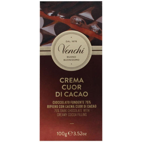 VENCHI Tavoletta Crema Cuor Di Cacao 75% 100 Gr